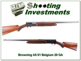 Browning A5 61 Belgium 20 Gauge 26in VR Skeet! - 1 of 4