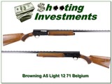Browning A5 Light 12 71 Belgium VR Exc Cond! - 1 of 4