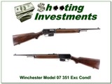 Winchester Model 1907 07 351 Caliber collector made in 1956! - 1 of 4