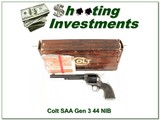 Colt SAA 7.5in Gen 3 44 NIB - 1 of 4