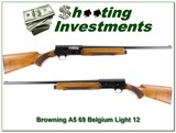 Browning A5 Light 12 69 Belgium Blond 26in IC - 1 of 4