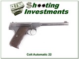Colt Automatic Target 22LR made in 1926 - 1 of 4