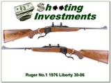 Ruger No.1 Light Sporter 1976 Liberty 30-06! - 1 of 4