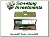 Beretta 687 Engraved 1991 Ducks Unlimited 410 New in case! - 1 of 4