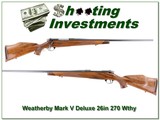 Weatherby Mark V Deluxe 26in 270 Wthy Mag - 1 of 4