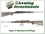 Ruger 77 Hawkeye LH 375 Ruger Stainless ANIB - 1 of 4
