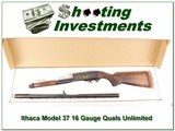 Ithaca Model 37 16 Gauge Quails Unlimited NIB - 1 of 4