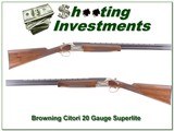 Browning Citori Superlight Feather 20 gauge as new! - 1 of 4