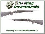 Browning A-bolt Stainless Stalker 270 Win Exc Cond! - 1 of 4
