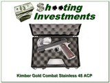 Kimber Gold Combat Stainless II 45 ACP in case - 1 of 4