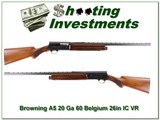 Browning A5 20 Ga 60 Belgium 26in IC VR - 1 of 4