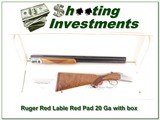 Ruger Red Label 20 Ga XX Wood Red Pad in box! - 1 of 4