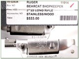 Ruger Bearcat 3in Stainless 22 Engraved NIC! - 4 of 4