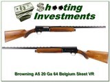 Browning A5 64 Belgium 20 Ga VR 26in - 1 of 4