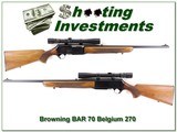 Browning BAR 1970 Belgium 270 Weaver 3-9 - 1 of 4