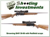 Browning BAR 30-06 Exc Cond with Redfield 3-9 - 1 of 4