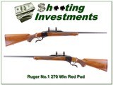Ruger No.1 B Red Pad in 270 Winchester collector! - 1 of 4