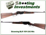 Browning BLR 243 Win 1974 Steel received as new - 1 of 4