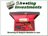 Browning Medalist 22 Auto 63 Belgium unfired in case - 1 of 4