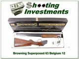 Browning Superposed Lightning 12 Ga 63 Belgiuim ANIB! - 1 of 4