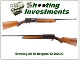 Browning A5 56 Belgium made 12 Gauge 26in IC - 1 of 4