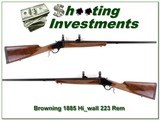 Browning 1885 Rare 223 High Wall 28in octagonal! - 1 of 4