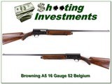 Browning A5 16 Gauge 1952 Belgium Exc Cond! - 1 of 4