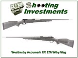 Weatherby Mark V Accumark RC 270 Wthy Magnum! - 1 of 4