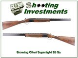 Browning Citori Superlight 20 Ga as new! - 1 of 4