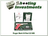 Ruger Mark III Hunter 4.5in RARE Red grips NIB! - 1 of 4