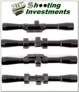 Browning 4X 3/4in vintage rifle scope with rings and base! - 1 of 1