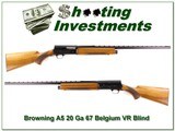 Browning A5 67 Belgium 20 Ga Blond VR - 1 of 4