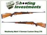 Weatherby Mark V Custom Shop German 378 Safari - 1 of 4