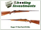 Ruger Model 77 early Red Pad 270 Win - 1 of 4