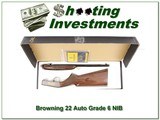 Browning 22 Auto Grade 6 VI Silver with gold NIB - 1 of 4