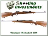 Winchester Model 70 1964 30-06 Exc Cond! - 1 of 4