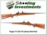 Ruger 77 243 1976 Liberty Red Pad Pre-Warning! - 1 of 4