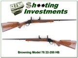 Browning Model 78 22-250 Heavy Barrel Exc Cond! - 1 of 4