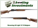 Browning A5 Light 12 74 Belgium Vent Rib - 1 of 4