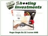 Older Ruger Single Six 3 Screw 22 LR & 22 Mag ANIB! - 1 of 4