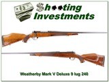 Weatherby Mark V Deluxe 9-lug 26in 240 Wthy Mag! - 1 of 4