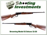 Browning Model 53 Deluxe 32-20 XX Wood Exc Cond! - 1 of 4