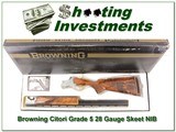 Browning Citori Hand Engraved Grade 5 28 Gauge NIB! - 1 of 4