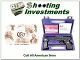 Colt All American 9mm semi-auto NIC for sale - 1 of 4