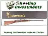 Browning 1885 Traditional Hunter 45 LC NIB - 1 of 4
