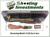 Browning Model 12 28 Gauge NIB! - 1 of 4