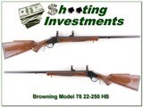Browning Model 78 22-250 Heavy Barrel Exc Cond! for sale - 1 of 4