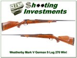 Rare early German Weatherby Mark V 270 Winchester - 1 of 4