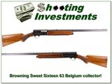 Browning A5 Sweet Sixteen 63 Belgium COLLECTOR! - 1 of 4