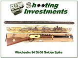 Winchester Model 94 30-30 Carbine Golden Spike in Box - 1 of 4